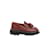 Sandro Leather loafers Brown  ref.1200087