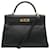 Hermès hermes kelly Black Leather  ref.1200253