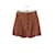 Autre Marque Suede mini skirt Brown Deerskin  ref.1200356