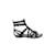 Saint Laurent Suede sandals Black Deerskin  ref.1200362