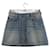 Courreges Mini falda de algodón Azul  ref.1200371