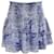 Autre Marque Ramy Brook Azul / Minifalda fruncida blanca Poliéster  ref.1200415