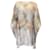 Autre Marque St. Vestido de seda com múltiplas lantejoulas John Couture Light Slate Multicor  ref.1200427