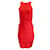 Autre Marque Veronica Beard Vestido rojo de punto ajustado sin mangas con cremallera en la espalda completa Roja Viscosa  ref.1200429