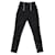 Balmain Pantaloni con cerniera con dettaglio tasca nera Nero Cotone  ref.1200433