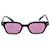 Autre Marque Black/Pink Leroy 01 Square Frame Sunglasses Plastic  ref.1200434