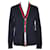Gucci Navy Blue Web Cardigan Wool  ref.1200454