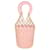 Staud Rosa Mini-Moreau-Beuteltasche Pink Leder  ref.1200471