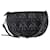 Bolso hobo mediano Dior Vibe en piel de cordero Cannage negra Negro Cuero  ref.1200548