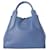 Mini bolsa Lanvin Cabas em couro azul  ref.1200572