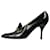 Gucci Sapatos de couro Horsebit pretos - tamanho UE 40.5  ref.1200575