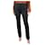 Victoria Beckham Pantalon tailleur droit noir - Taille UK 10 Coton  ref.1200581