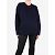 Sofie d'Hoore Marineblauer Pullover mit V-Ausschnitt – Größe S - Ansicht 4