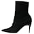 Autre Marque Black suede pointed toe boots - size EU 41  ref.1200600