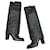 Magníficas botas de polaina Chanel Negro Cuero  ref.1200602