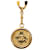 Cinto medalhão dourado Chanel com elos de corrente Metal Banhado a ouro  ref.1200637