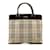 Tan Burberry House Check Tote Camel Leather  ref.1200829