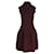 Alaïa Alaia gepunktetes Fit-and-Flare-Kleid aus bordeauxroter Viskose Zellulosefaser  ref.1200852