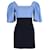 Sandro Paris Puff Sleeve Mini Dress in Blue Cotton  ref.1200858