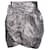 Isabel Marant Brocade Metallic Wrap Minirock aus silberner Wollmischung Metallisch Wolle  ref.1200861