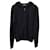 Sweat à capuche zippé Dolce & Gabbana en cachemire noir Laine  ref.1200866