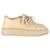 Zapatillas bajas con plataforma Prada en cuero beige  ref.1200886