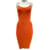 Alaïa ALAIA Kleider T.fr 38 Polyester Orange  ref.1200888