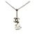 Chanel Silver CC Yacht Pendant Necklace Silvery Metal  ref.1200989