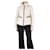 Moncler Cream puffer jacket - size UK 10 Polyamide  ref.1201088