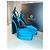 Décolleté Versace Aevitas in pelle blu con cristalli - vista 12