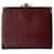 Christian Dior Wallets Silvery Dark red Gold hardware Leather Metal  ref.1201166