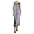 Autre Marque Grey sleeveless satin dress - size UK 12 Acetate  ref.1201226