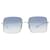 Oliver Peoples Blaue Sonnenbrille mit eckigem Rahmen und Ombre-Gläsern Metall  ref.1201231