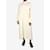 Autre Marque Gelb-weiß gestreiftes Hemdkleid – Größe L Baumwolle  ref.1201248