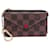 NEW LOUIS VUITTON lined-SIDED CARD HOLDER DAMIER EBENE CANVAS CARD HOLDER Brown Cloth  ref.1201374
