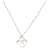 NEW POIRAY INTERLACE HEART NECKLACE MM FORCAT CHAIN WHITE GOLD 18K NECKLACE Silvery  ref.1201376