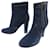 STELLA MC CARTNEY SAPATOS BOTAS DE TORNOZELO 183374 38.5 botas de veludo azul  ref.1201381