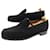JM WESTON SHOES 180 Church´s Loafers 7C 41 41.5 BLACK SUEDE SHOE STREET LOAFERS  ref.1201382