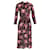 Gucci Blumen-Langarmkleid aus schwarzer Viskose Zellulosefaser  ref.1201466