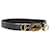 Cinto Gucci Zumi Interlocking G Horsebit com fivela em couro preto  ref.1201473