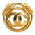 Chanel CC-Federdrahtbrosche Golden Metall  ref.1201522