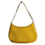 Prada Bolsa de ombro vintage Cleo Prada em couro amarelo  ref.1202002