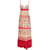 Autre Marque Saloni Naki Shell Print Maxi Dress Pink Cotton  ref.1202439