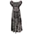 Autre Marque Ulla Johnson Blue Multi Ruffle Dress with Back Cut Out Cotton  ref.1202443