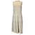 Autre Marque D. Exterior Ivory / Gold Metallic Sleeveless Knit Dress Cream Viscose  ref.1202448
