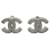 Timeless Chanel Logo CC Silvery Metal  ref.1202512