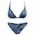 Archivio Christian Dior di John Galliano bikini vintage a due pezzi Blu Multicolore Blu navy Blu chiaro Monogramma Poliammide  ref.1202586