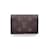 Louis Vuitton Carteira porta-cartões de visita em lona marrom monograma  ref.1202634