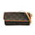 Louis Vuitton Monogram Pochette Twin PM  M51854 Brown Cloth  ref.1202645