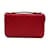 Mit Microguccissima gefütterte Reisebrieftasche mit Reißverschluss 395474 Rot Leder  ref.1202657